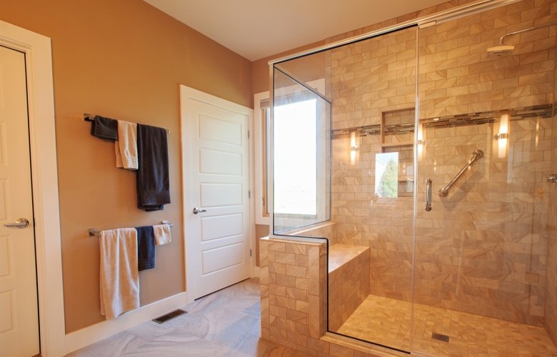 Master Bathroom with beautiful walk-in shower